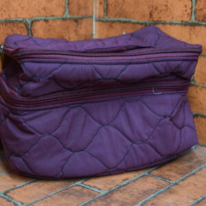 Double decker Vanity pouch (Deep Purple)