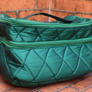 Double decker Vanity pouch (Teal Green)