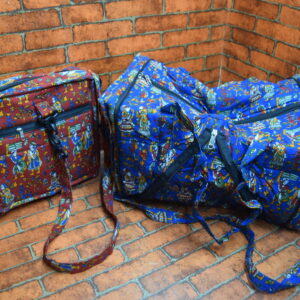 Kalamkari Expandable Travel Bag
